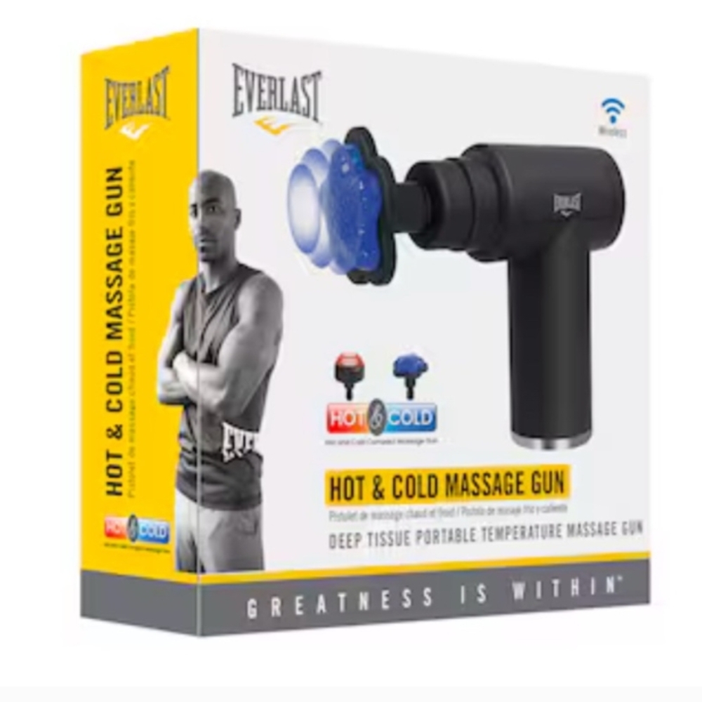 Everlast Black Hot & Cold Massage Gun